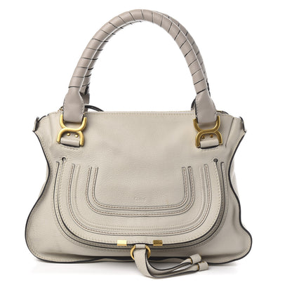 Chloe Calfskin Medium Marcie Satchel Dove 1 of 11