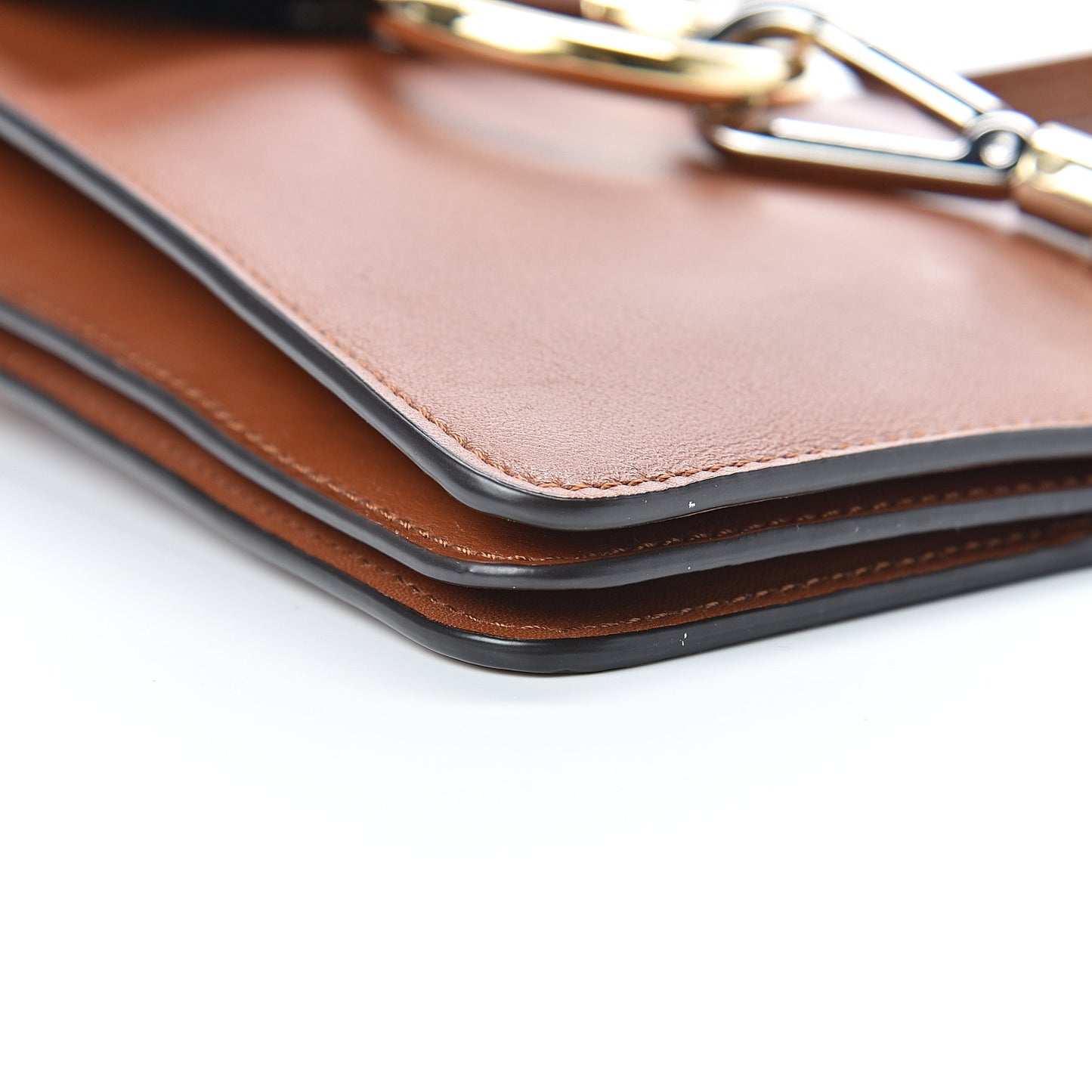 Suede Calfskin Mini Faye Bracelet Bag Tobacco