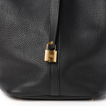 Hermes Taurillon Clemence Picotin Lock 26 GM Black 10 of 11