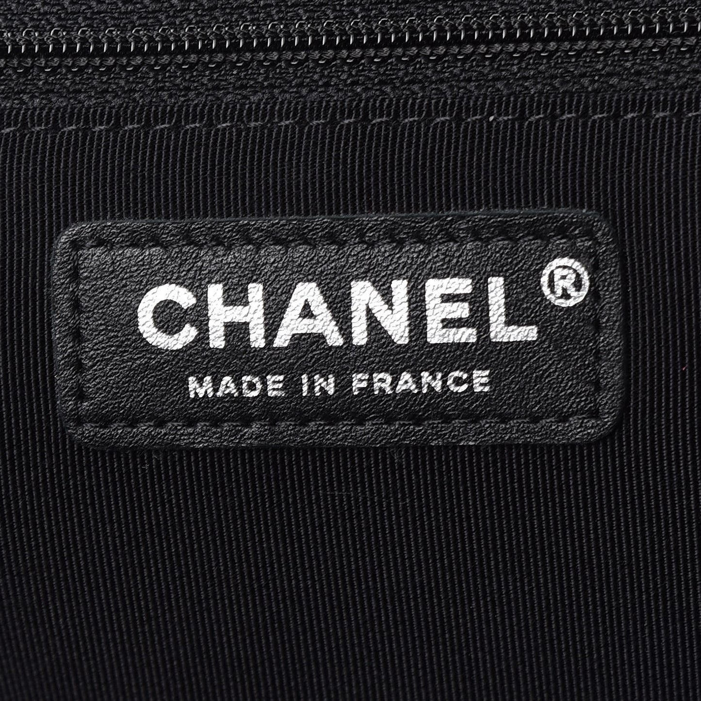 Lambskin Chevron Quilted Single Flap Black