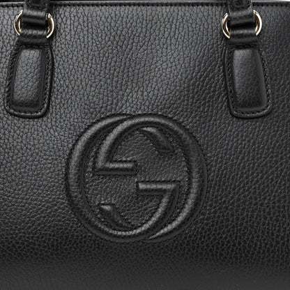 Gucci Dollar Calfskin Medium Soho Top Handle Satchel Black 8 of 10