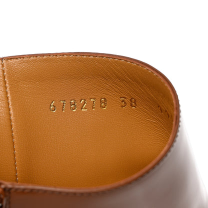Gucci Monogram Cordovan Lux GG Knee High Boots 38 Beige Cuir 7 of 8