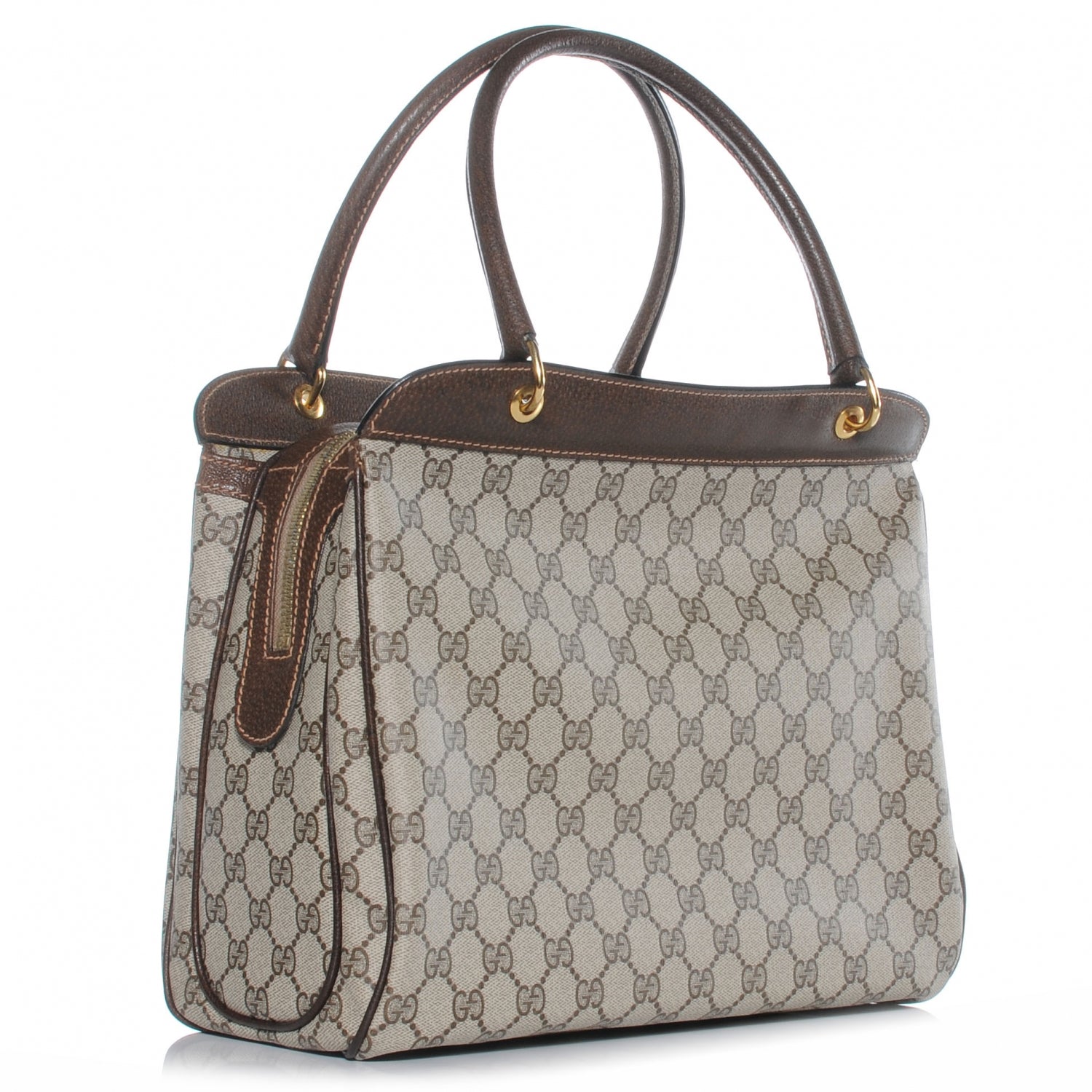 Gucci Monogram Handbag Brown 3 of 6