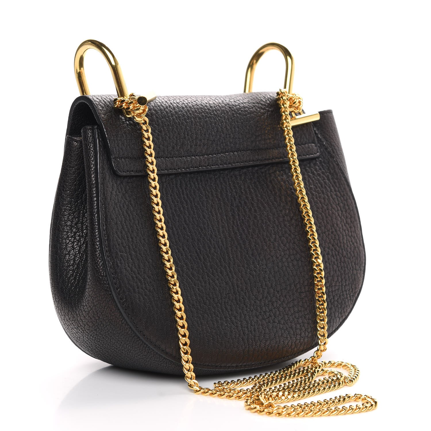 Chloe Grained Lambskin Mini Drew Shoulder Bag Black 3 of 13