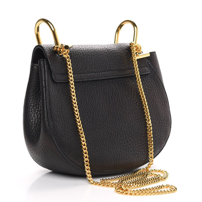 Chloe Grained Lambskin Mini Drew Shoulder Bag Black 3 of 13
