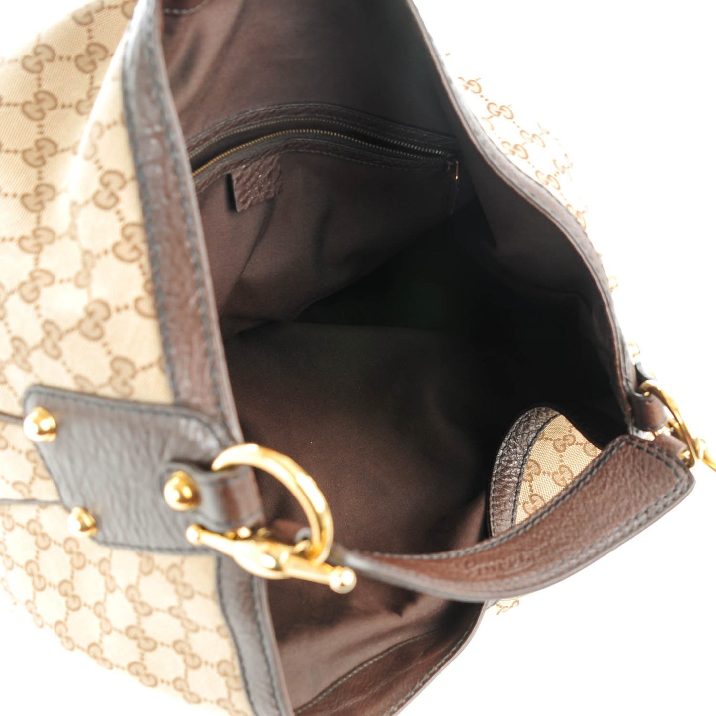 Monogram Large Jockey Hobo Dark Brown