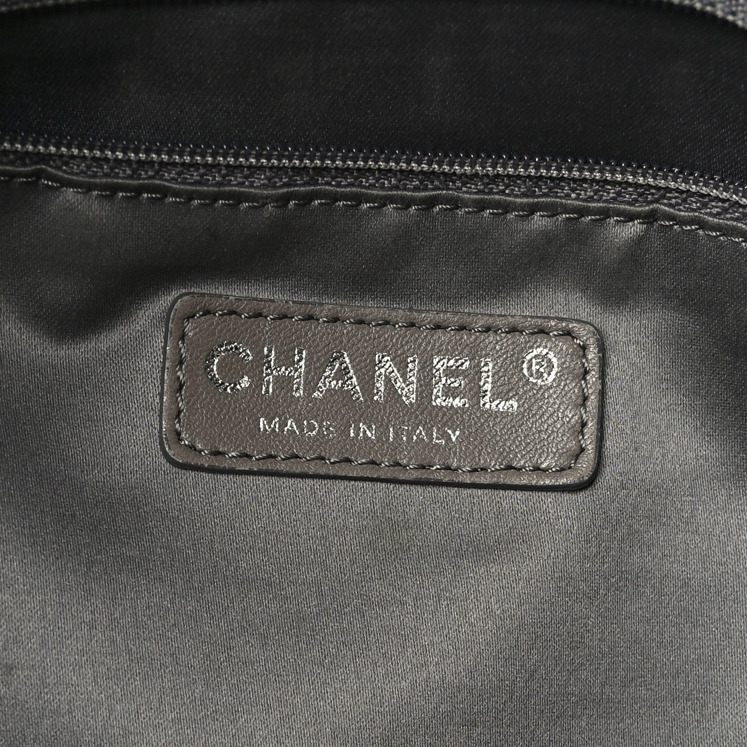 Chanel Calfskin Modern Chain Rhodoid East West Tote Black 6 of 9
