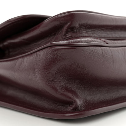 Saint Laurent Crinkled Calfskin Matelasse Monogram Baby Niki Chain Satchel Burgundy 9 of 10