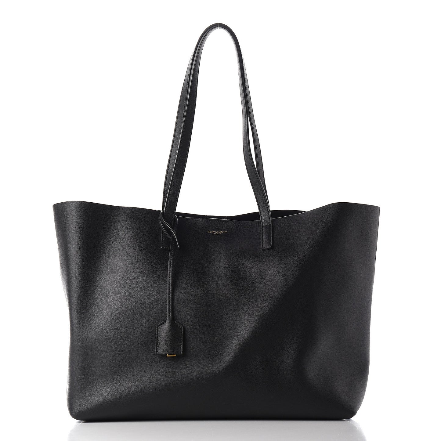 Calfskin Large Shopping Tote Black