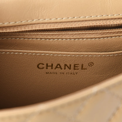 Chanel Aged Calfskin Quilted 2.55 Reissue Mini Flap Beige 7 of 9