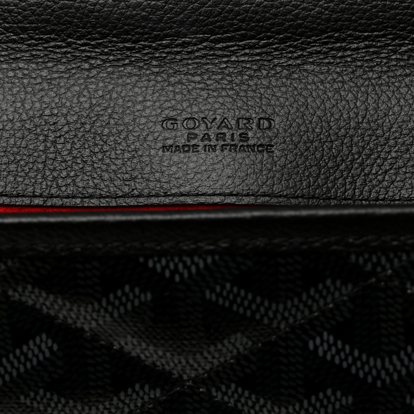 Goyardine Alexandre III Bag Jet Black