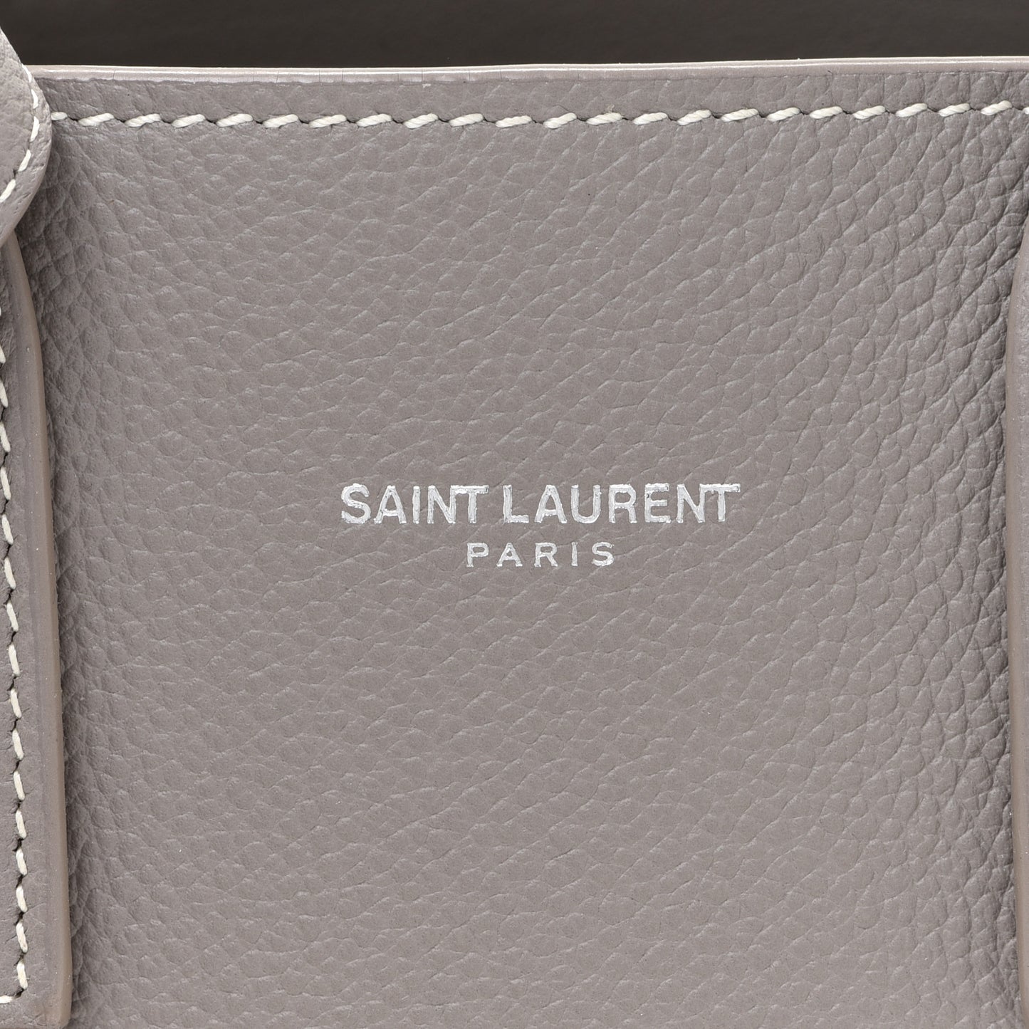 Grained Calfskin Nano Sac De Jour Fog