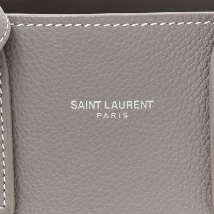 Saint Laurent Grained Calfskin Nano Sac De Jour Fog 7 of 9