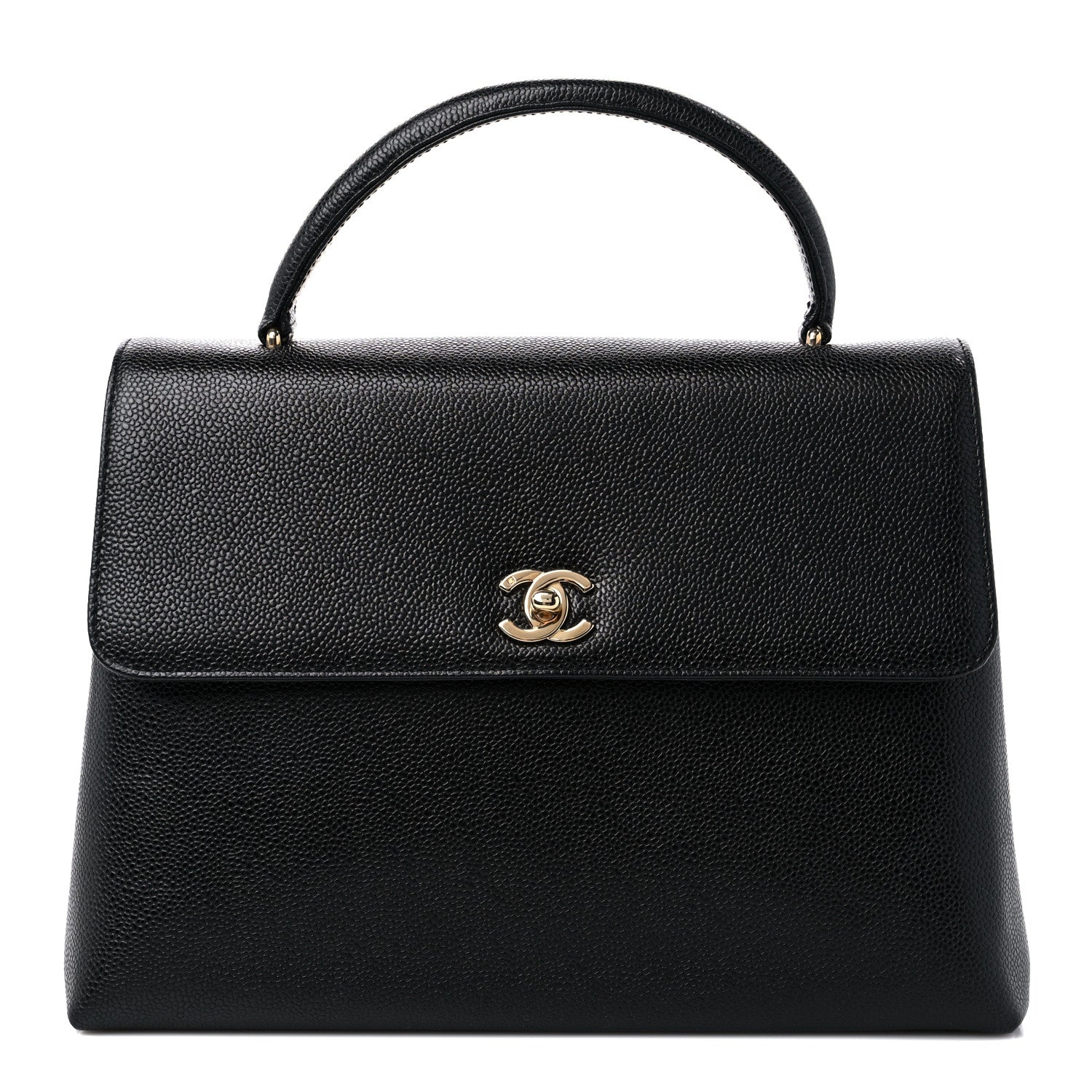Chanel Caviar Jumbo Kelly Flap Black 1 of 12