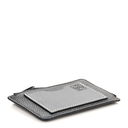 Loewe Soft Grained Calfskin Coin Card Holder Black 4 of 9
