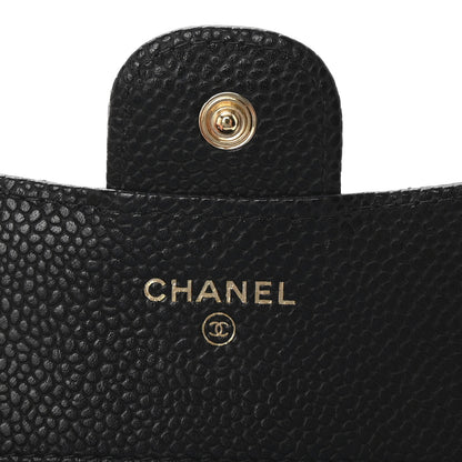 Chanel Caviar Quilted Compact Flap Wallet Black 6 of 8