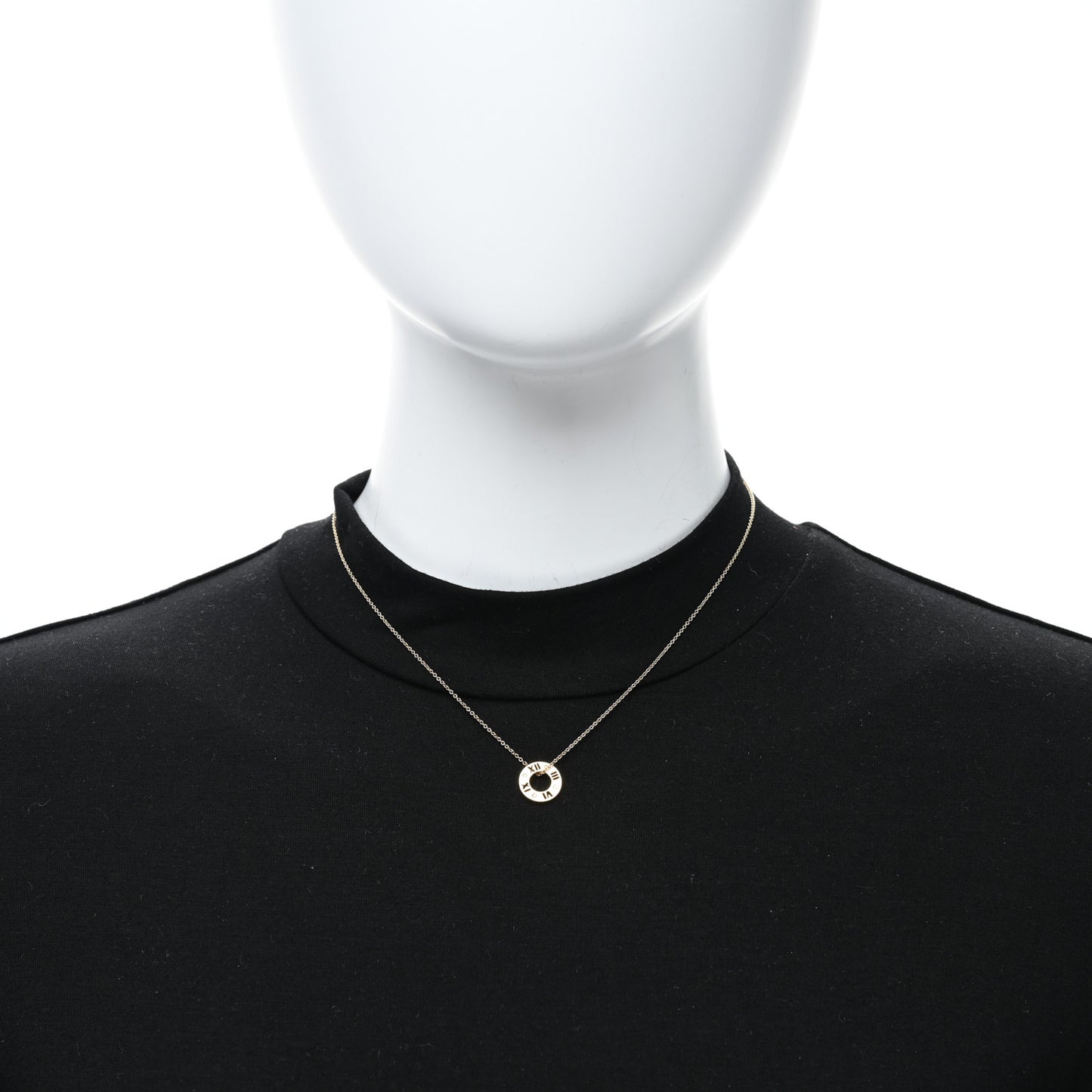 18K Yellow Gold Diamond Atlas Pierced Pendant Necklace