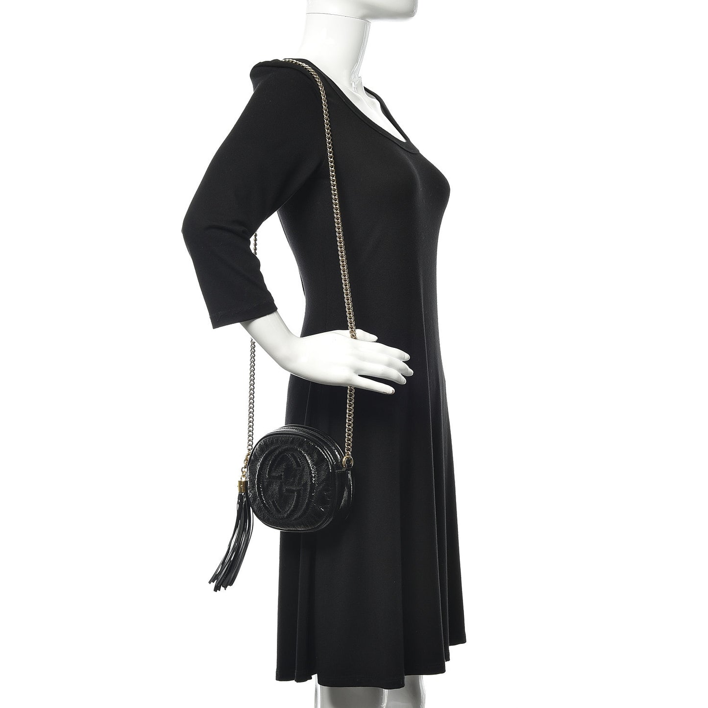 Patent Mini Soho Chain Bag Black
