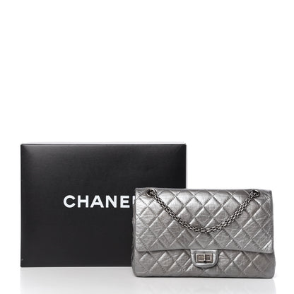 Chanel Metallic Aged Calfskin Quilted 2.55 Reissue 226 Flap Silver 11 of 11