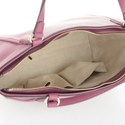 Gucci Pebbled Calfskin Small Soho Top Handle Bag Peonia Flower 5 of 7