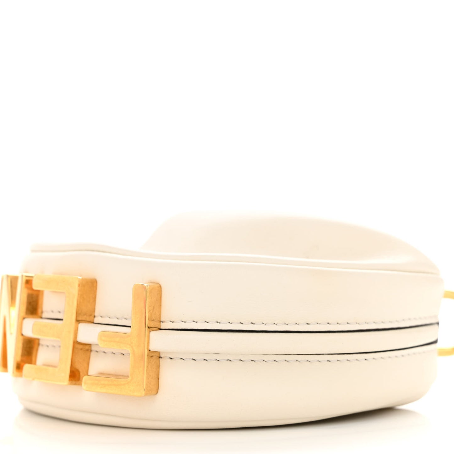 Vitello Grace Matte Nano Fendigraphy Hobo Charm White Ice