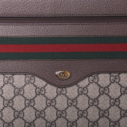 Gucci GG Supreme Monogram Textured Calfskin Web Ophidia Documents Holder Beige Ebony New Acero 10 of 10