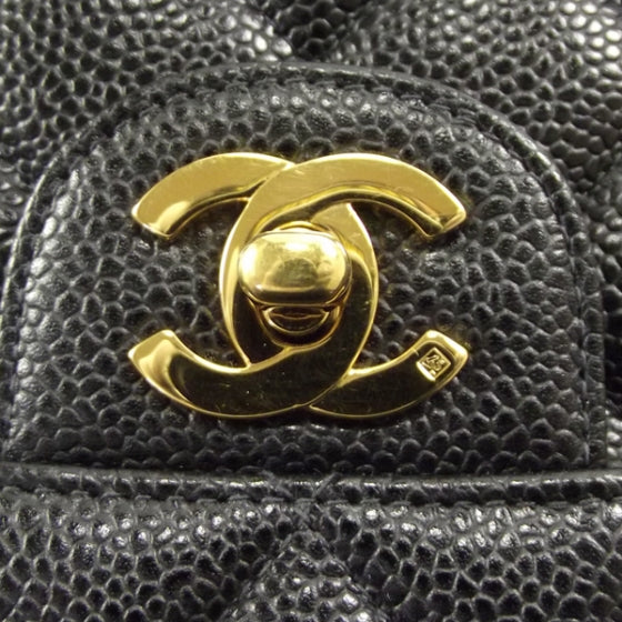 Caviar JUMBO Flap Bag Black
