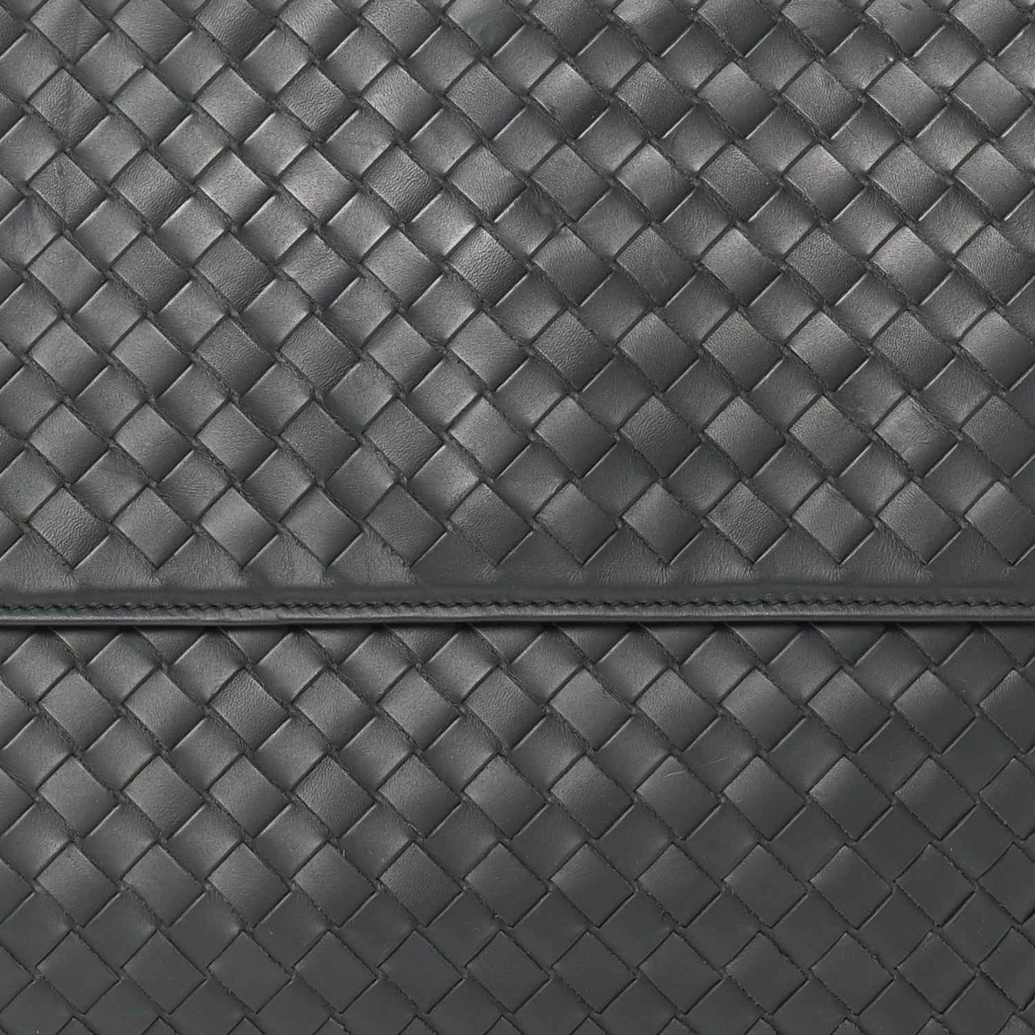 Bottega Veneta Nappa Intrecciato Flap Clutch Grey 8 of 8