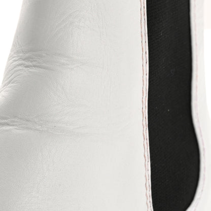 Chanel Calfskin Cap Toe CC Ankle Boots 39 White Black 10 of 15