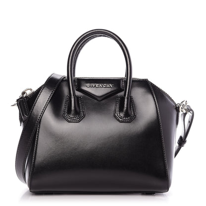 Givenchy Shiny Lord Calfskin Mini Antigona Black 1 of 11