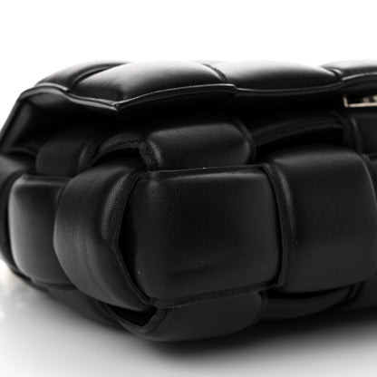 Bottega Veneta Lambskin Maxi Intreccio Padded Chain Cassette Crossbody Bag Black 9 of 10