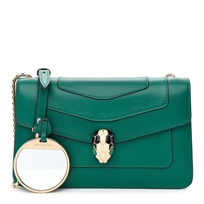 Bulgari Calfskin Serpenti Forever Crossbody Bag Emerald Green 1 of 11