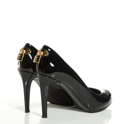 Louis Vuitton Patent Calfskin Oh Really Pumps 39 Black 4 of 8