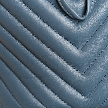 Chanel Calfskin Chevron Quilted Small Urban Spirit Backpack Light Blue 11 of 11