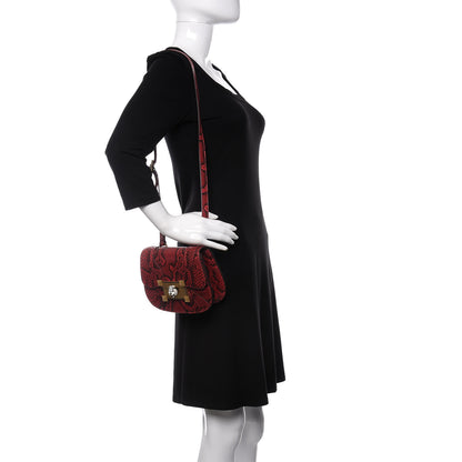 Gucci Elaphe Radiata Small Osiride Shoulder Bag Hibiscus Red 2 of 10