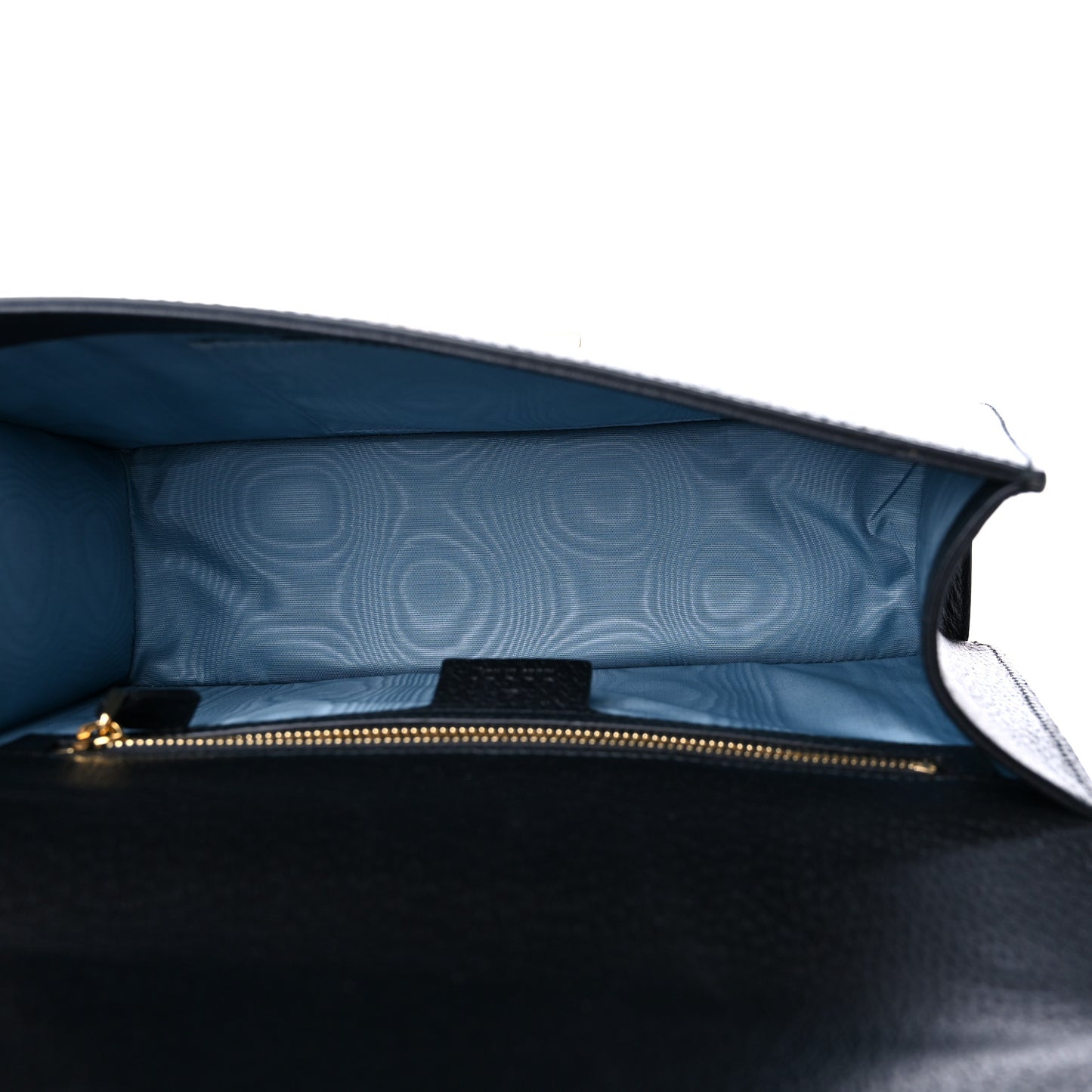 Textured Calfskin Bee Star Print Small Sylvie Shoulder Bag Black