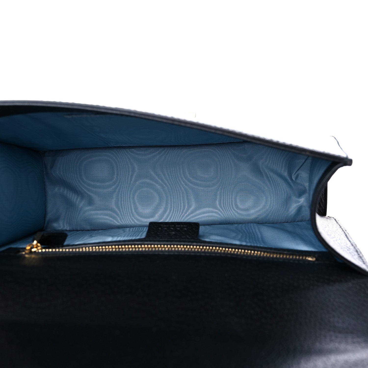 Gucci Textured Calfskin Bee Star Print Small Sylvie Shoulder Bag Black 5 of 9