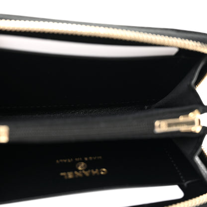 Chanel Caviar Timeless CC Zip Around Coin Purse Black 5 of 7