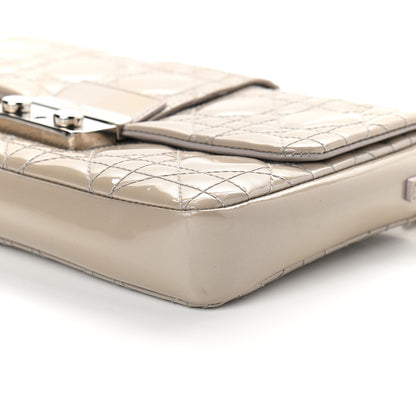 Christian Dior Patent Cannage Miss Dior Promenade Pouch Grey 6 of 8