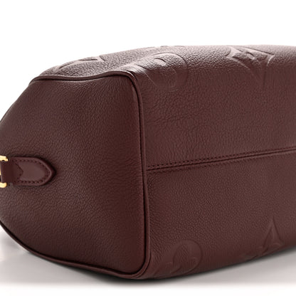 Louis Vuitton Empreinte Monogram Giant Speedy Bandouliere 25 Wine 8 of 10