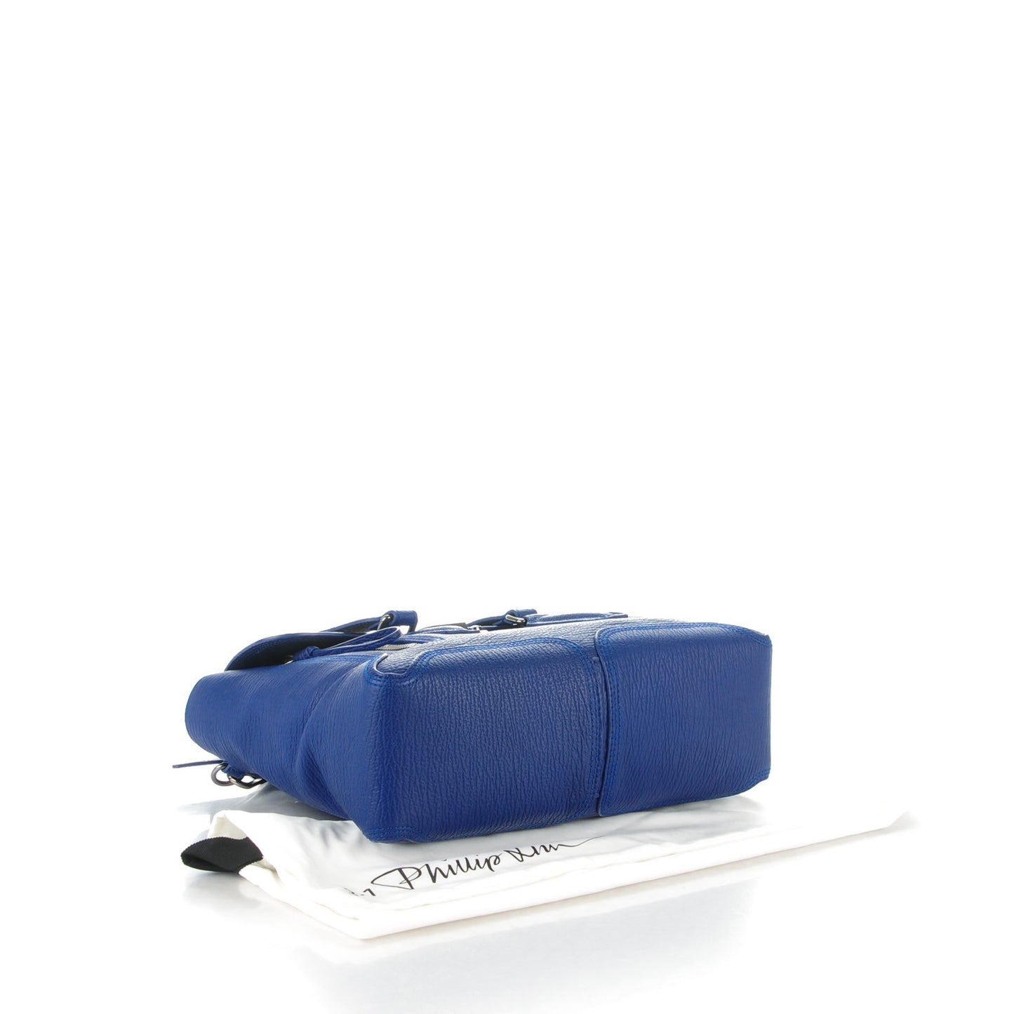 3.1 Textured Calfskin Medium Pashli Satchel Cobalt