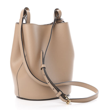 Burberry Calfskin Small Lorne Bucket Crossbody Camel 3 of 12