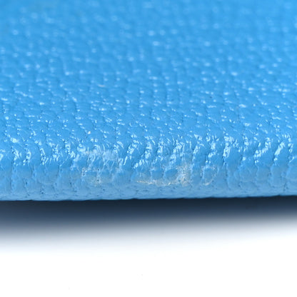 Hermes Chevre Mysore Verso Calvi Card Case Bleu Frida Cuivre 10 of 13