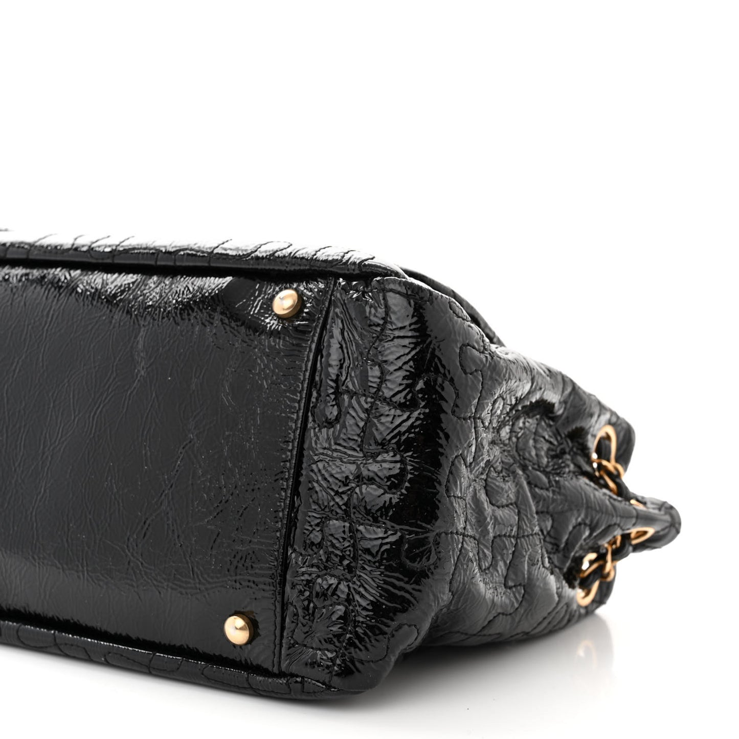 Patent Puzzle Accordion Flap Bag Black