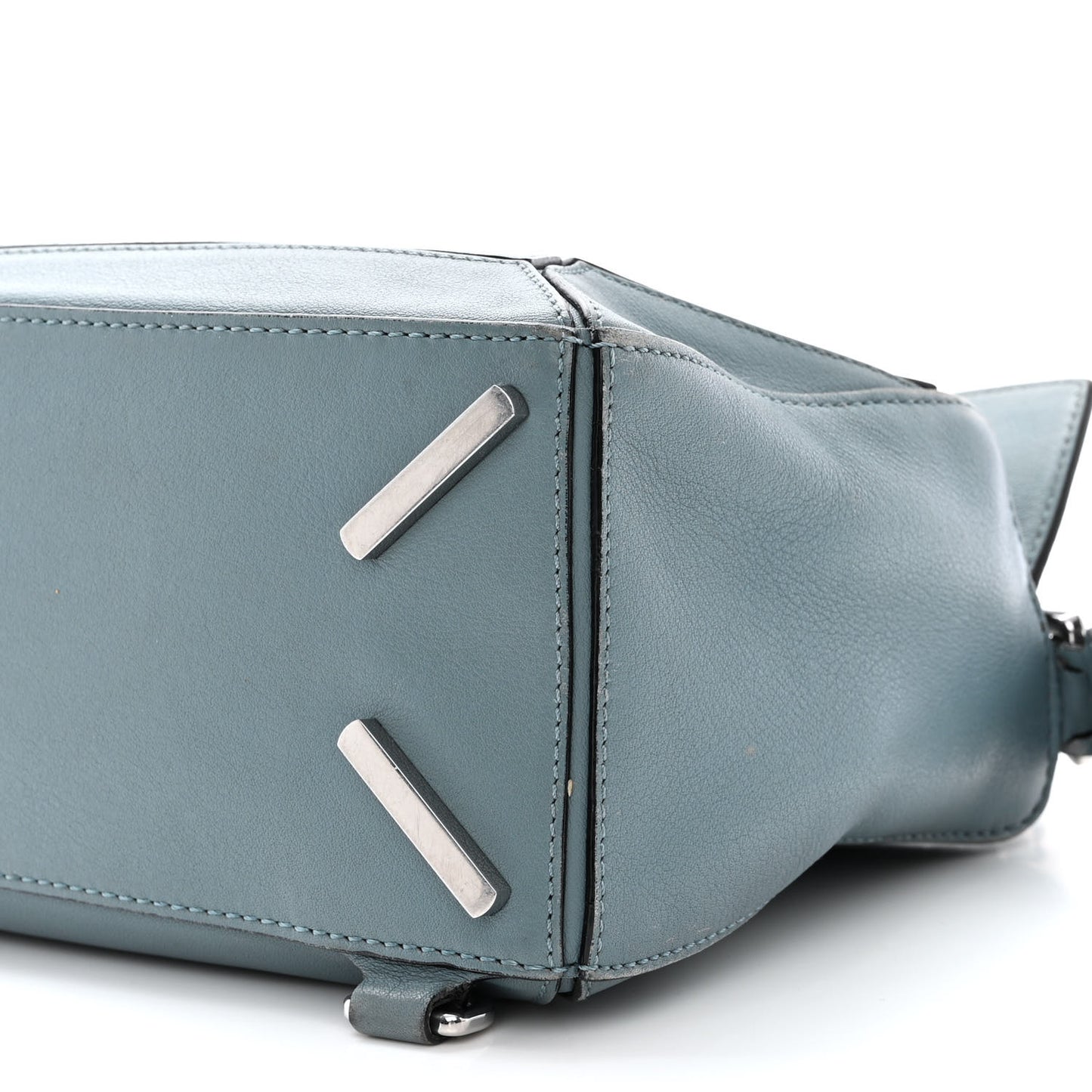 Calfskin Small Puzzle Bag Stone Blue