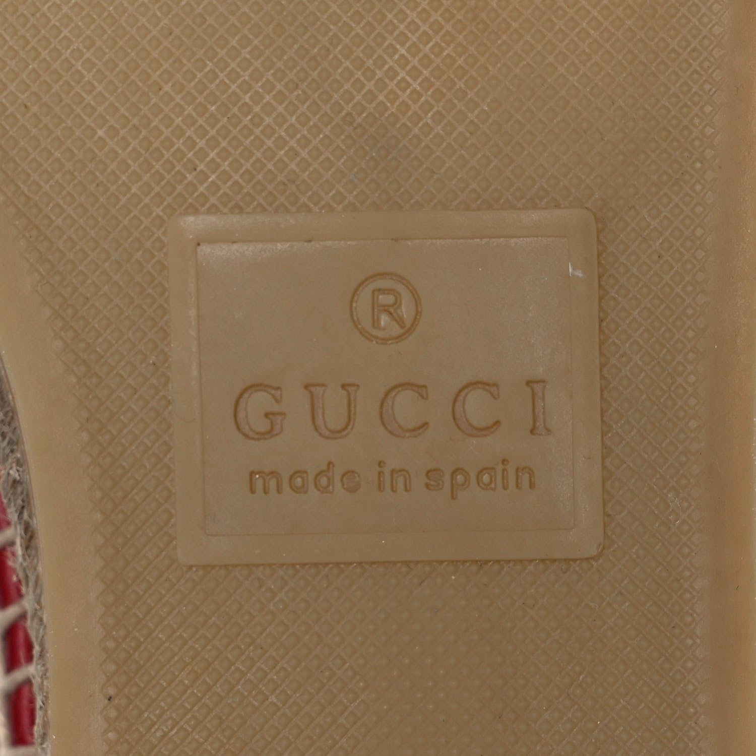 Gucci Monogram Matelasse Diagonal GG Marmont Espadrilles 36 Beige New Cherry Red 6 of 9