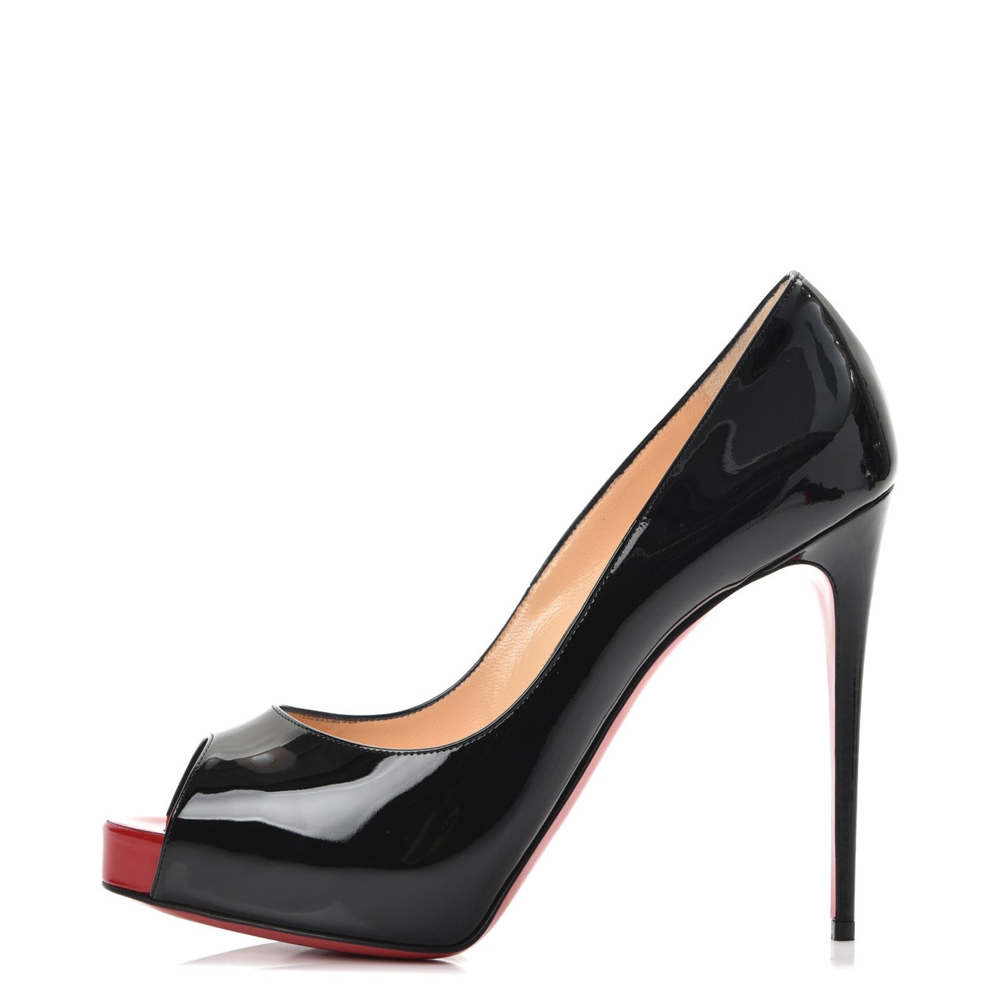 Patent New Very Prive 120 Pumps 38.5 Black Red