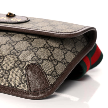 Gucci GG Supreme Monogram Neo Vintage Web Belt Bag Brown 11 of 13