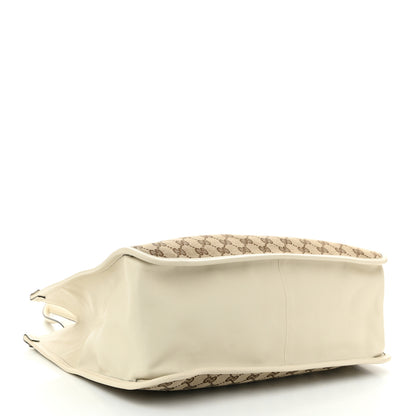 Gucci Monogram New Sakai Calfskin Lux Horsebit 1955 Tote Beige Ebony Mystic White 4 of 10