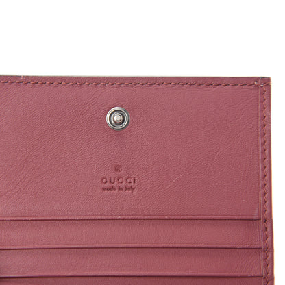 Gucci GG Supreme Monogram Blooms Card Case Beige Multicolor Dry Rose 6 of 8
